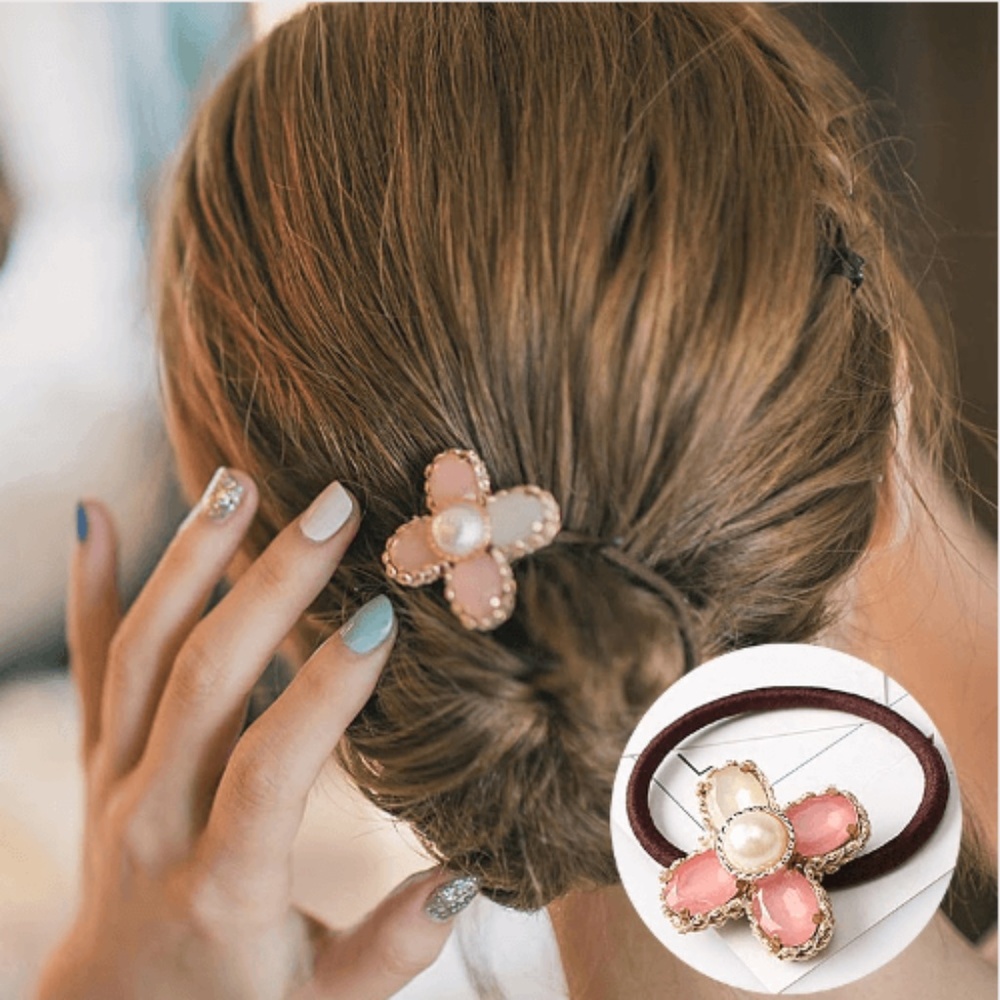 Pearl Ponytail Holder Hair Accessories
